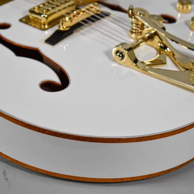 2022 Gretsch G6136TG Players Edition White Falcon Hollow Body Electric Guitar w/OHSC image 4