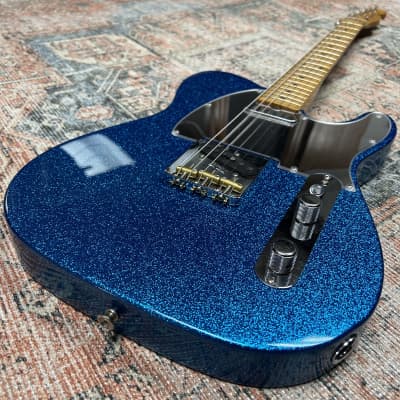 Fender J Mascis Signature Telecaster Bottle Rocket Blue Flake W/ Gigbag image 2