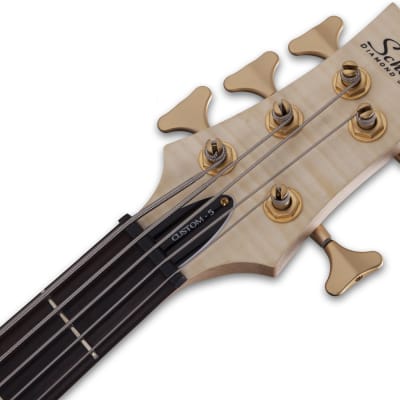 Schecter Stiletto Custom-5 Left-Handed Bass Gloss Natural Satin 2542 image 22