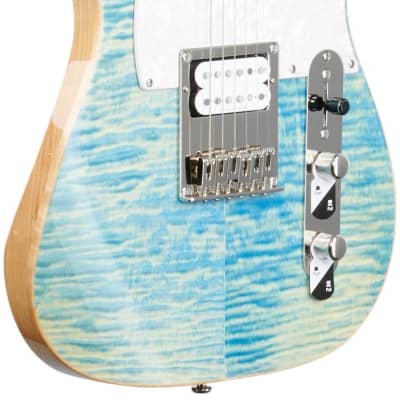 Michael Kelly Mod Shop '55 Electric Guitar, Seymour Duncan, Roasted Maple Fingerboard, Blue Jean Was image 3