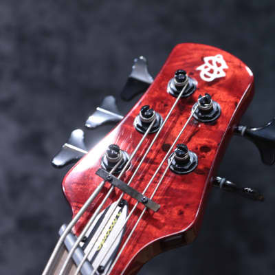 Spector NS Dimension 5 Multi-Scale 34-37" Inferno Red Electric Bass w/Bag #W232298 image 18