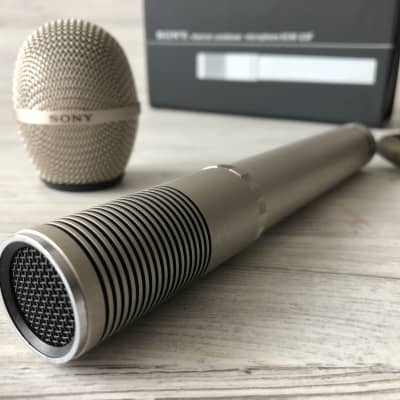 1980 Sony ECM-23F Electret Condenser Microphone Vintage Set | Reverb