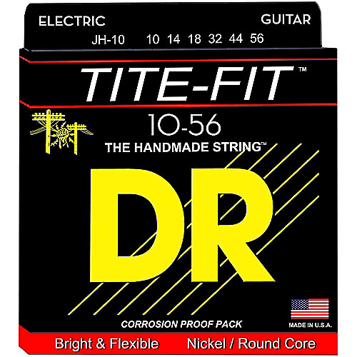 DR JH-10 Electric Guitar Strings 10-56 Tite Fit Jeff Healey image 1