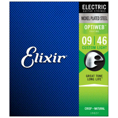 Elixir OPTIWEB Nickel Electric — 19027 Custom Light .009-.046 image 2