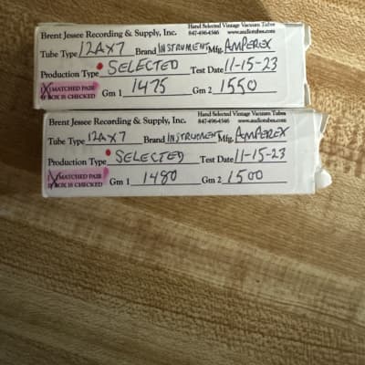 Amperex (Heerlen made) Red Tip Medical Grade 12ax7 1952 image 2