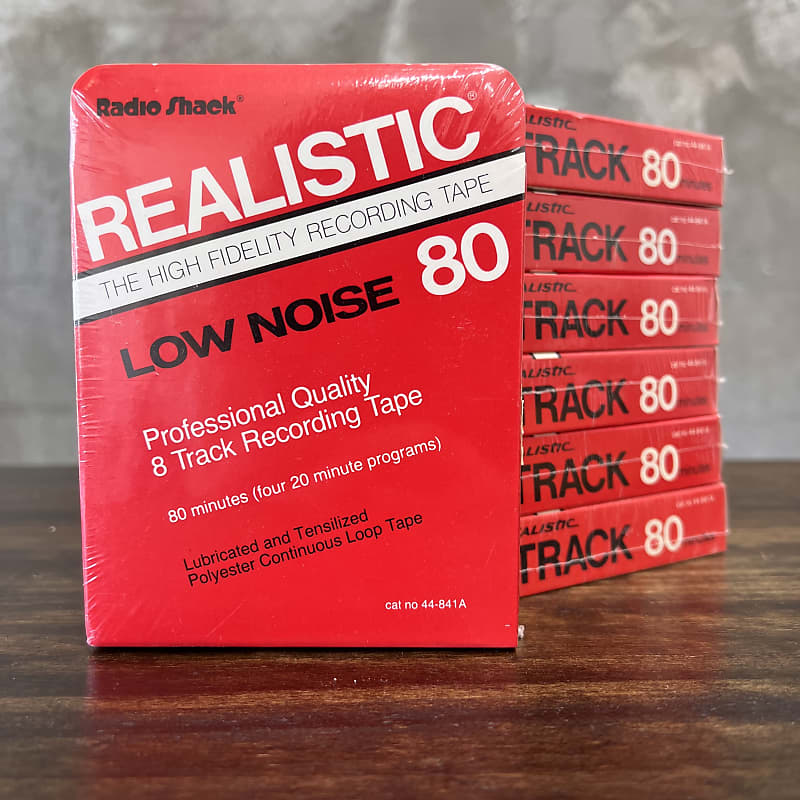 Realistic 80 minute blank 8 Track Tapes 70’s Red | Reverb