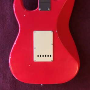 Southern Belle Guitars Relic Stratocaster 2014 Fiesta Red/Rosewood image 3