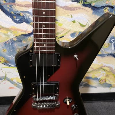 1984 Gibson Explorer Electric Guitar Night Violet Finish EMG Pickups w/ Brown Gibson Hard Case (Used) "Made In USA" image 7