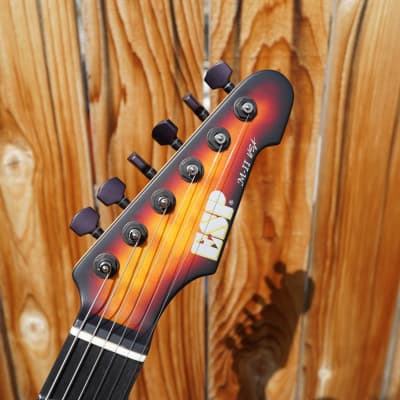 ESP USA M-II GT 3-Tone Sunburst 6-String Electric Guitar w/ Black Tolex Case(2022) image 8