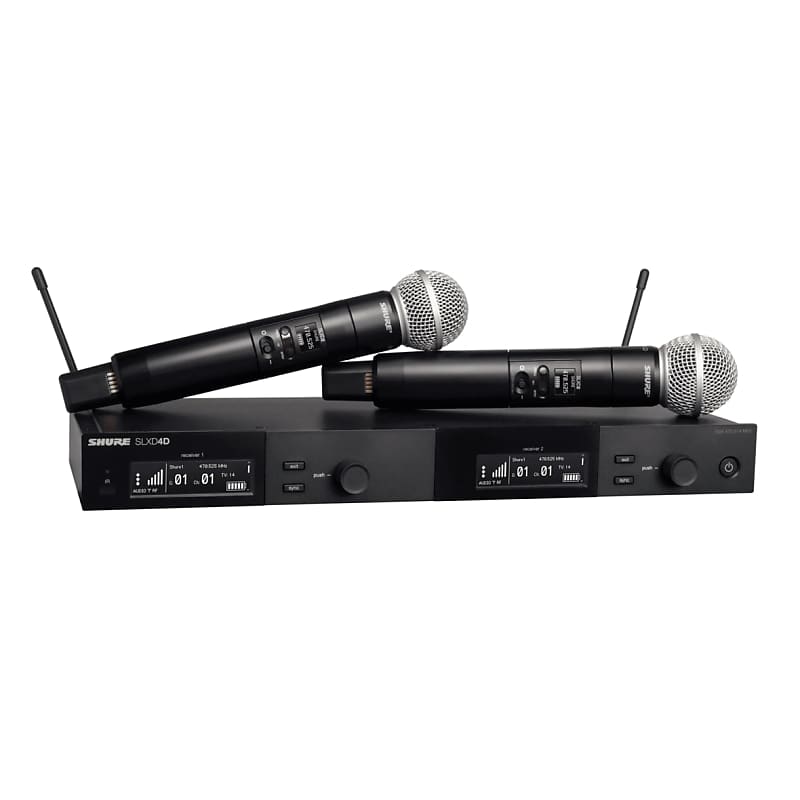 Shure SLXD24D/SM58 Digital Wireless Dual Handheld Microphone System - G58 Band 2023 image 1