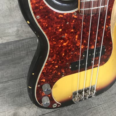 Fender Precision Bass 1966 Sunburst Lefty image 7