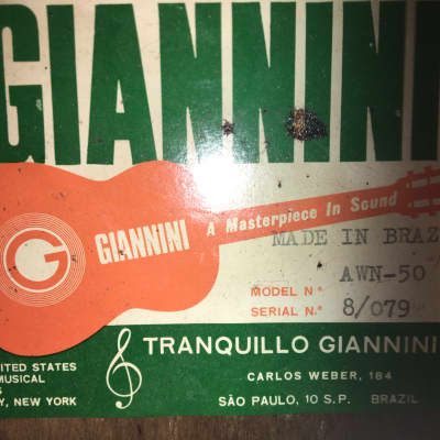 Giannini AWN-50 Brazilian classical acoustic 1972 w/hard case image 6