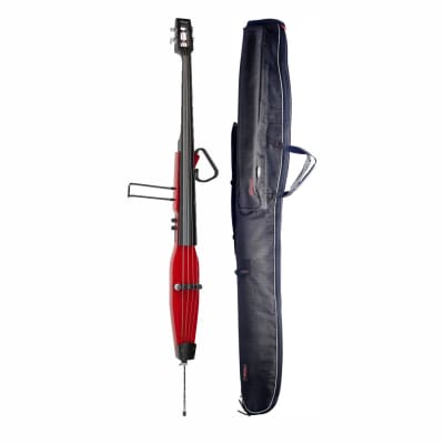 Stagg 3/4 Electric Double Bass with Gigbag - Transparent Red - EDB-3/4 TR for sale