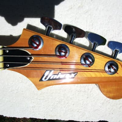 Univox UB-1 Bass Guitar, 1960's, Japan, Cherryburst, Figured Body,  Case image 2