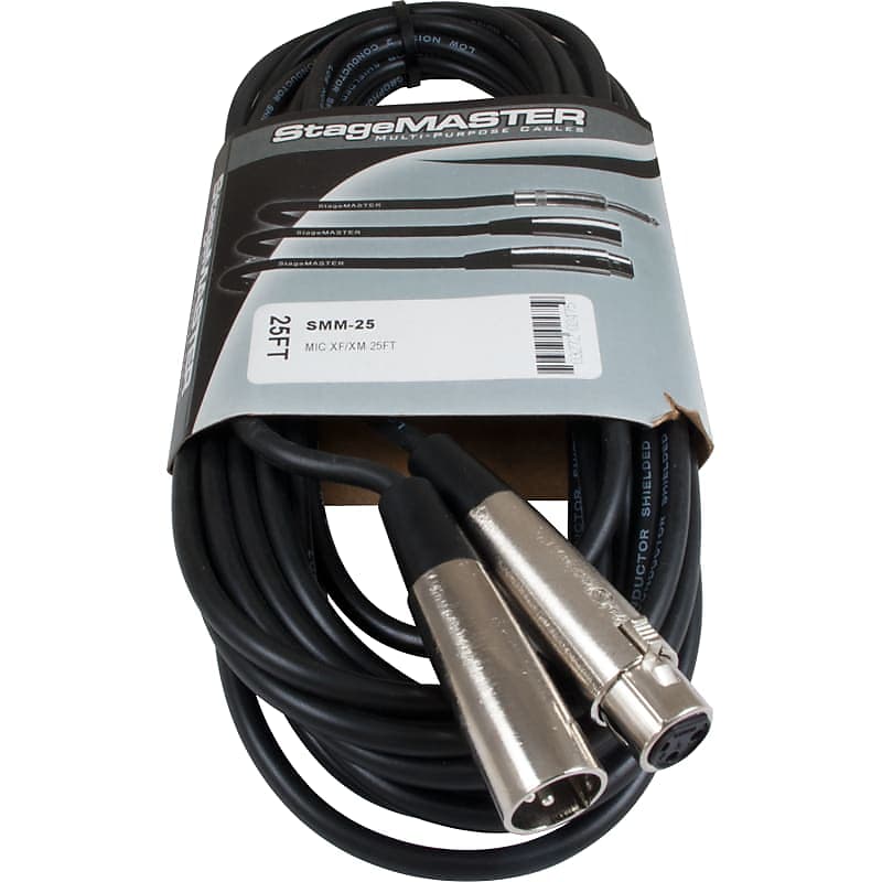 Cable - ProCo Stagemaster, XLR for microphones, Length: 25 feet image 1