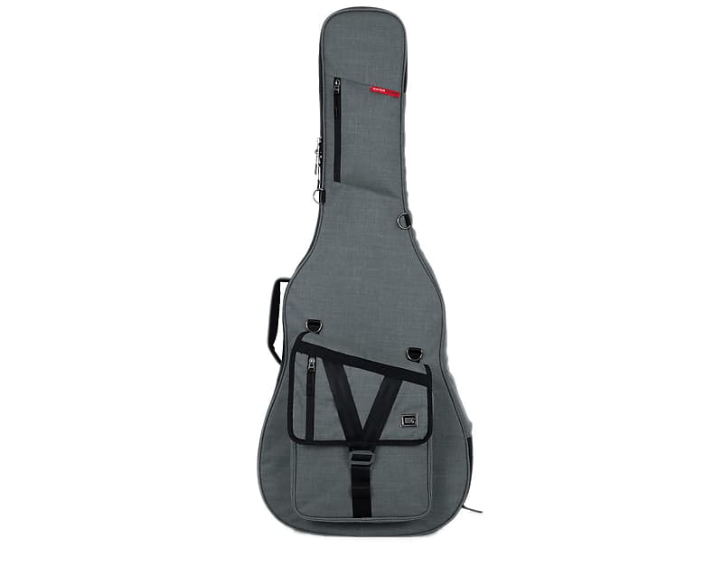 Gator Cases GT-ACOUSTIC-GRY Transit Acoustic Guitar Bag - Light Grey - Open Box image 1