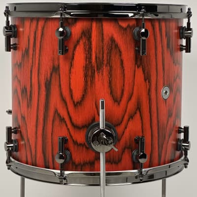 Sonor 22/10/12/15" SQ2 Medium Beech Drum Set - Fiery Red w/ Black Chrome Hardware image 22