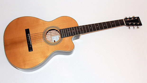 Recording King RP1-16C Torrefied Red Spruce Top 12-Fret Single-0 with Cutaway image 1