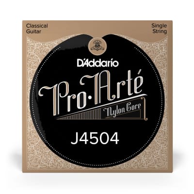 D'Addario J4504 Pro-Arte Nylon Classical Guitar Single String, Normal Tension, Fourth String for sale