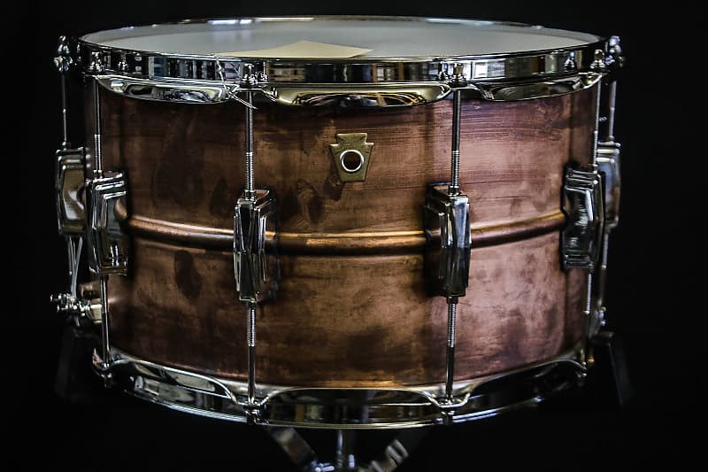 Ludwig LC608R Raw Copper Phonic 8x14" Snare Drum image 5