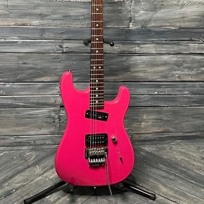 Used Charvel Charvette Electric Guitar with Gig Bag- Pink image 2