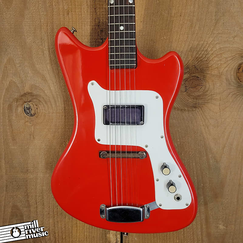 National Valco Supro Colt Guitar Vintage 1960s Red Used image 1