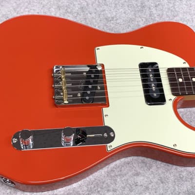 Fender Japan FSR Hybrid 60s Telecaster P-90 2019 Fiesta Red | Reverb