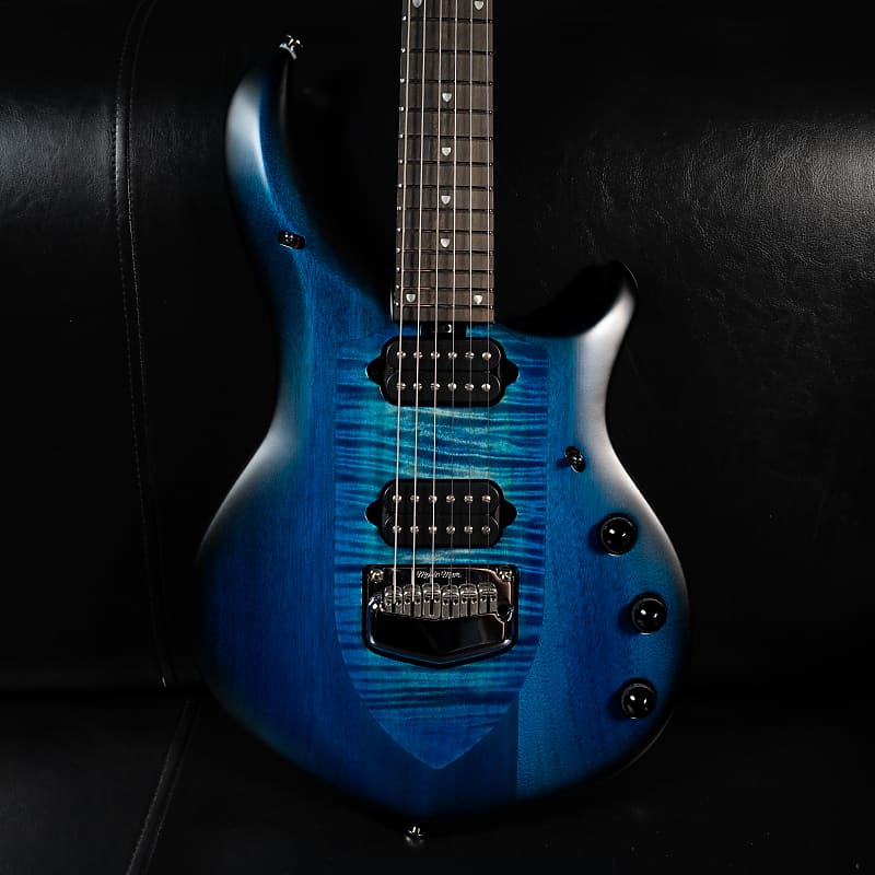 Ernie Ball Music Man Majesty 6 Electric Guitar Blue Silk Reverb UK