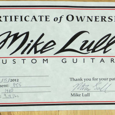 Mike Lull PT5 Bass Lake Placid Blue ~ Secondhand image 7