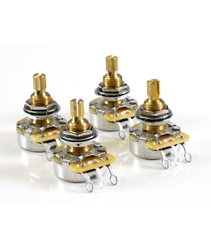 CTS Pot Pack for Gibson, 500K Audio, 2 Volume, 2 Tone Reverb
