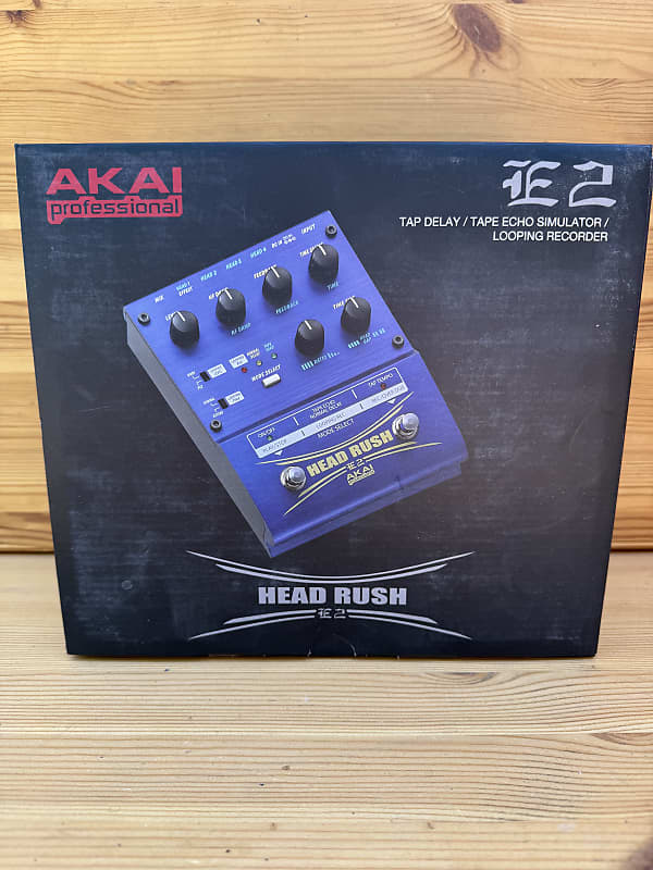 AKAI HEAD RUSH E2 / 名機 looper tape echo 製品情報：E2 Head Rush：AKAI professsional