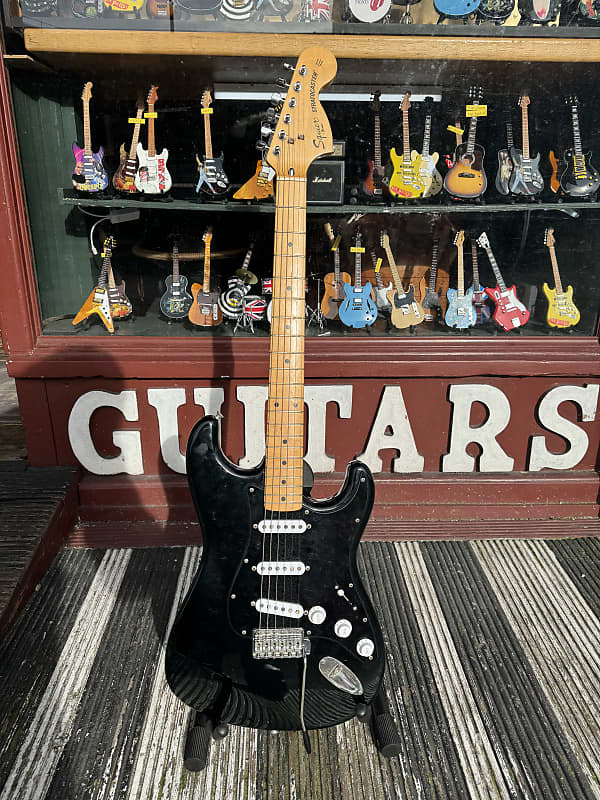 Squier Japanese Stratocaster 1983 Black Reverb Australia