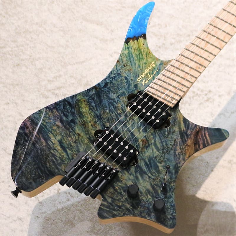 Strandberg Master Artist Series Boden J6 Sky Blue Resin / Burl Maple /  Earth[Made in Japan]