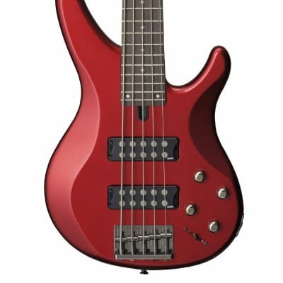 Yamaha BB415 5 String Bass Guitar in Wine Red | Reverb