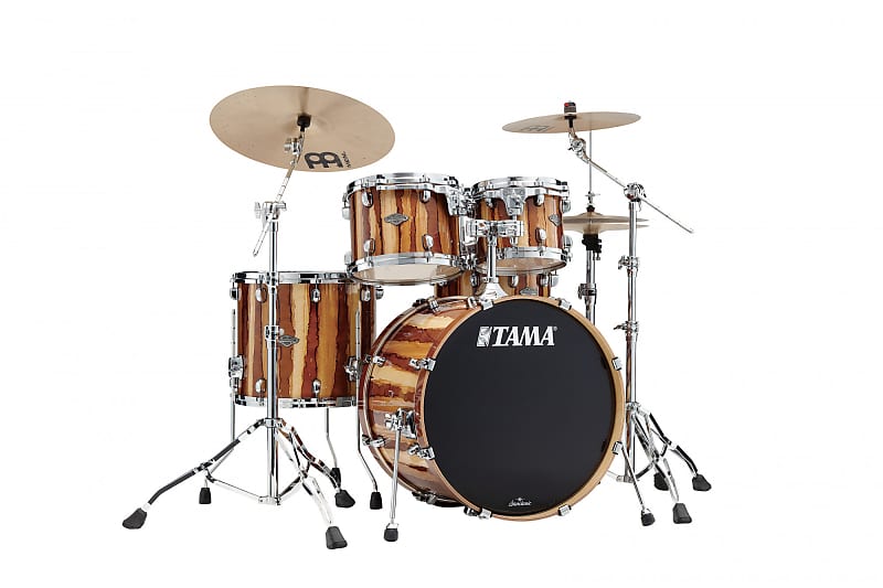 Tama MBS42S-CAR Starclassic Performer Shell Kit 4 pcs - Caramel Aurora/Chrome HW image 1
