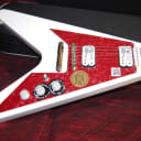 NEW! Epiphone Dave Rude Flying V Electric Guitar Tesla Alpine White Authorized Delaer
