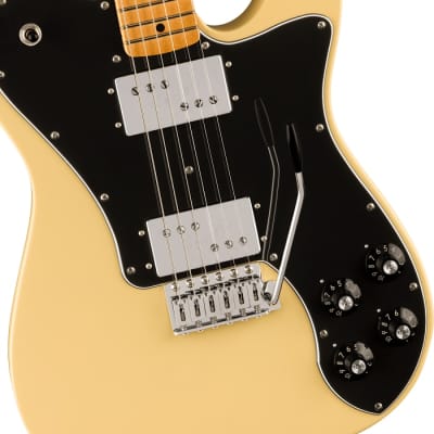Fender Vintera II 70s Telecaster Deluxe Electric Guitar with Tremolo. Maple Fingerboard, Vintage White image 4