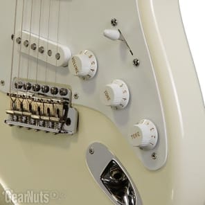 Fender Jimmie Vaughan Tex-Mex Stratocaster - Olympic White with Maple Fingerboard image 6