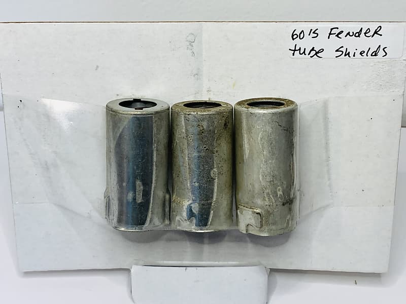 Authentic Set of Vintage 1960s Fender Amp Tube Shields 1 Reverb