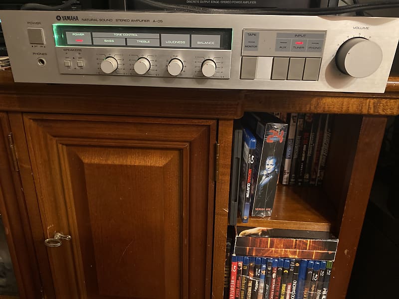 Yamaha stereo amplifier A-5 1990 - Silver | Reverb