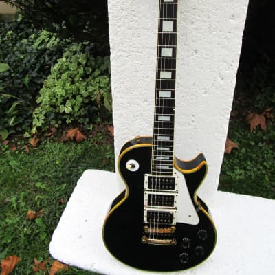 Greco Peter Frampton Les Paul Custom Guitar, 1979, Japan, Black, 3