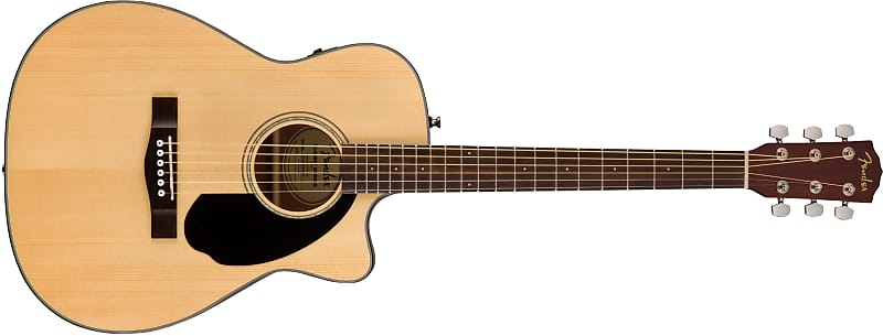 Fender CC-60SCE Concert Size Cutaway Acoustic Electric Solid Top Guitar image 1
