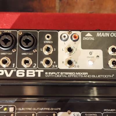 Peavey PV 6 BT 6 Channel Mixer Bluetooth w/ Original Box & Power Supply image 4