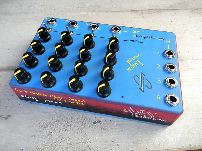 dpFX Pedals 4x4 Active Matrix Mixer, AC coupled Reverb UK