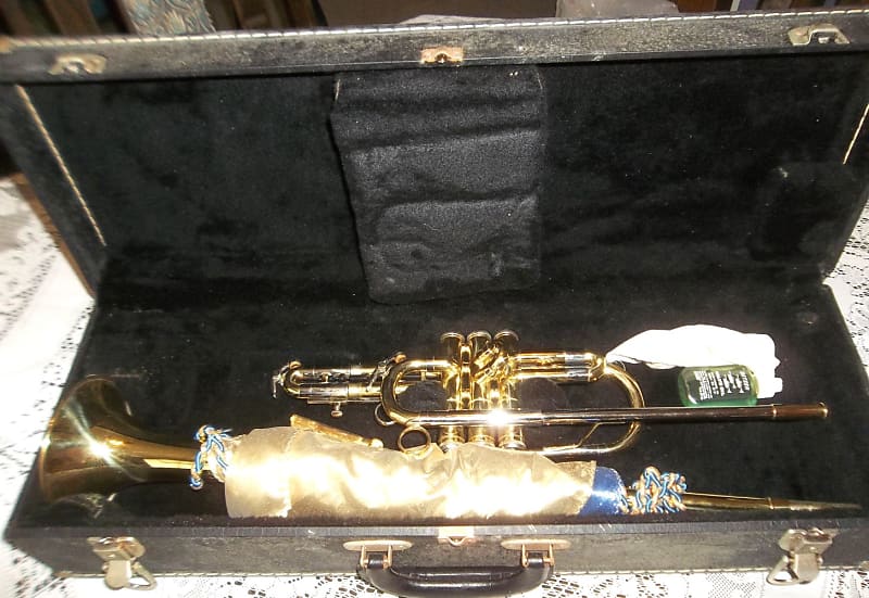 Getzen "Capri" Herald Trumpet with Case and Banner Reverb Australia