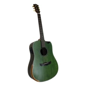 DreamMaker Acoustic Electric Guitar KU280E Green image 3