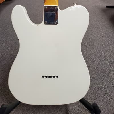 Used K-Line Truxton 2013 Electric Guitar Tele Telecaster Style White with Tweed Case Alder Body image 5