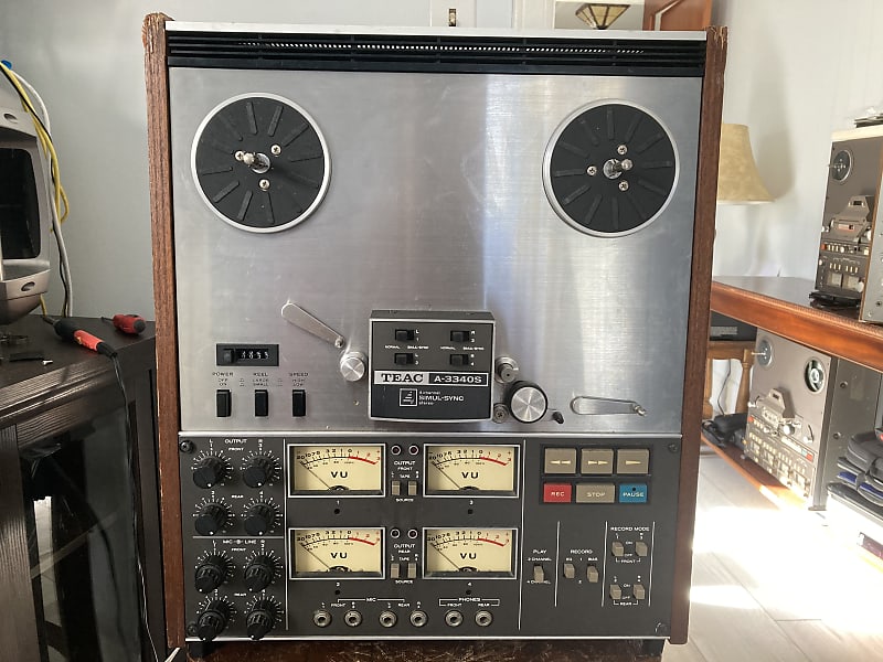 SEE VIDEO! TEAC 3340S 10.5 Inch 4 channel quad stereo reel to reel tape  deck recorder