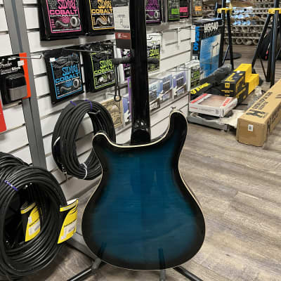 PRS SE Hollowbody II Piezo open box 2022 Peacock Blue Burst image 3