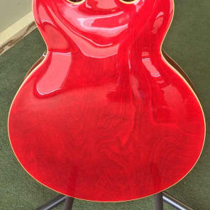 NEW 2015 Hamer Echotone PROTOTYPE Electric Guitar Semi Hollow Cherry Transparent ECO/CT image 4